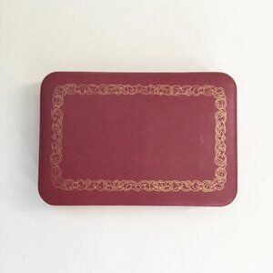 Vintage Farrington Red Texol Atomic Jewelry Box